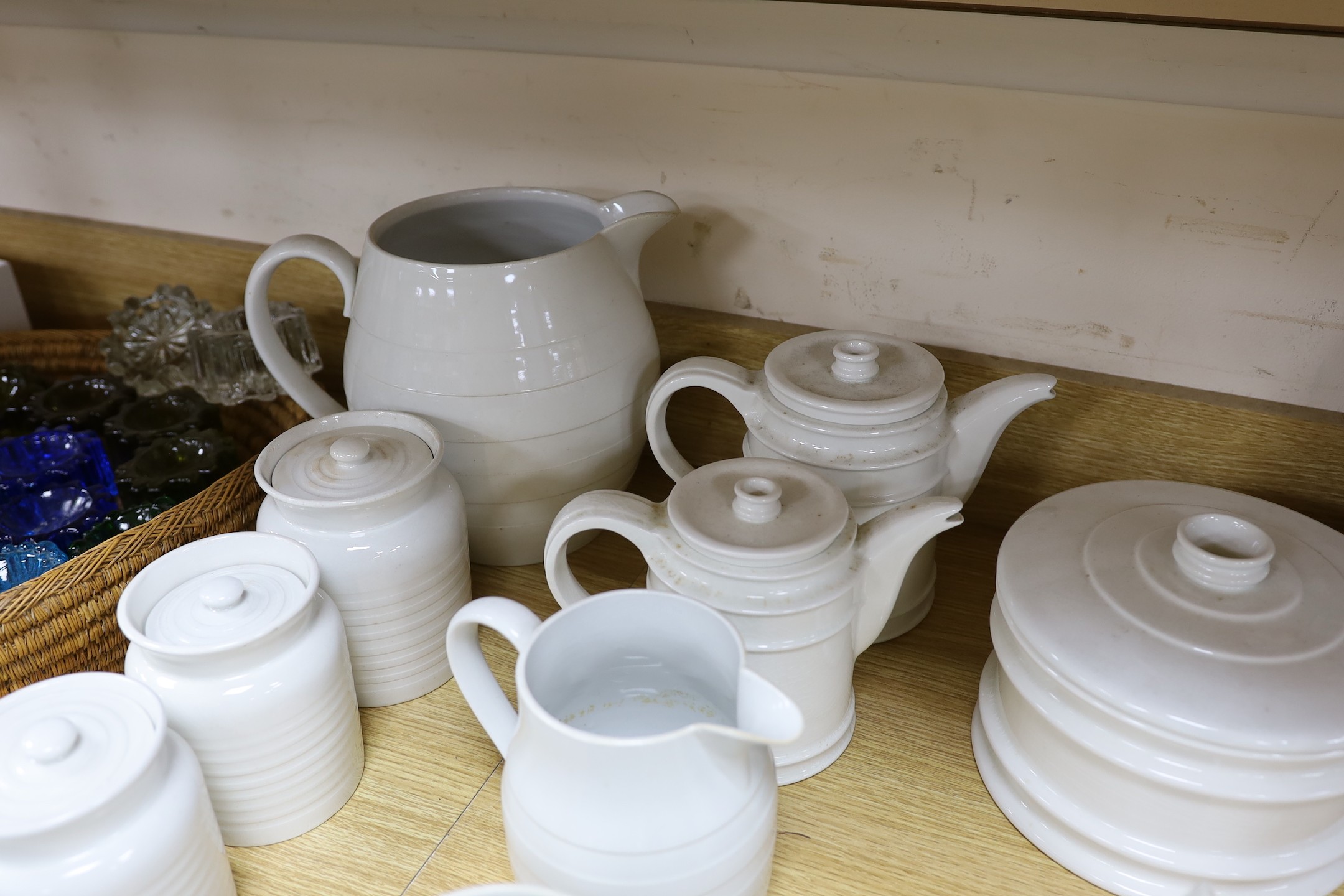 A mixed selection of creamware (only a selection) to include funnels, etc(15)